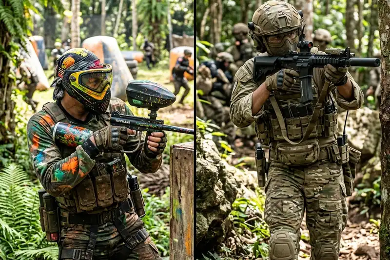 Perbedaan Paintball dan Airsoft Gun, Mana Lebih Cocok